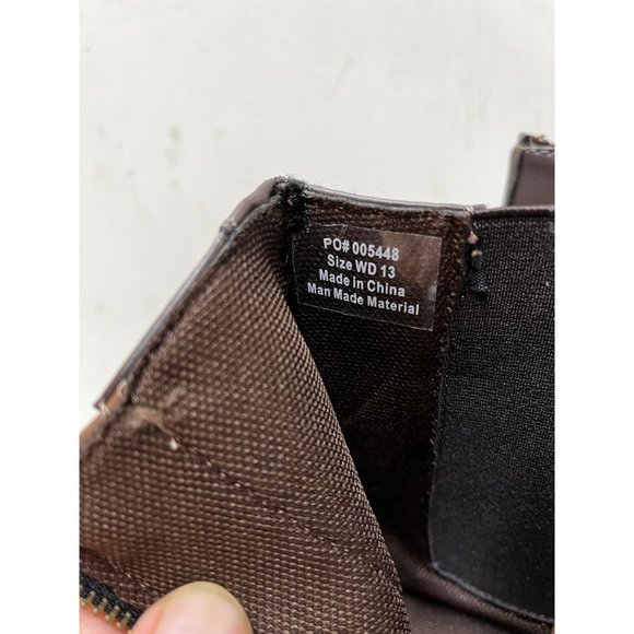 Vance Co. Pratt Boots Men's WD 13 Brown Faux Leather Side Goring Zipper Closure - Picture 7 of 12